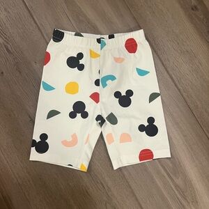 NWOT Hanna Andersson Disney Girls Bike Shorts with Mickey Heads